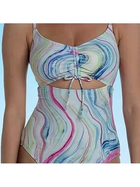 Mynah One Piece Swimsuit Size Large